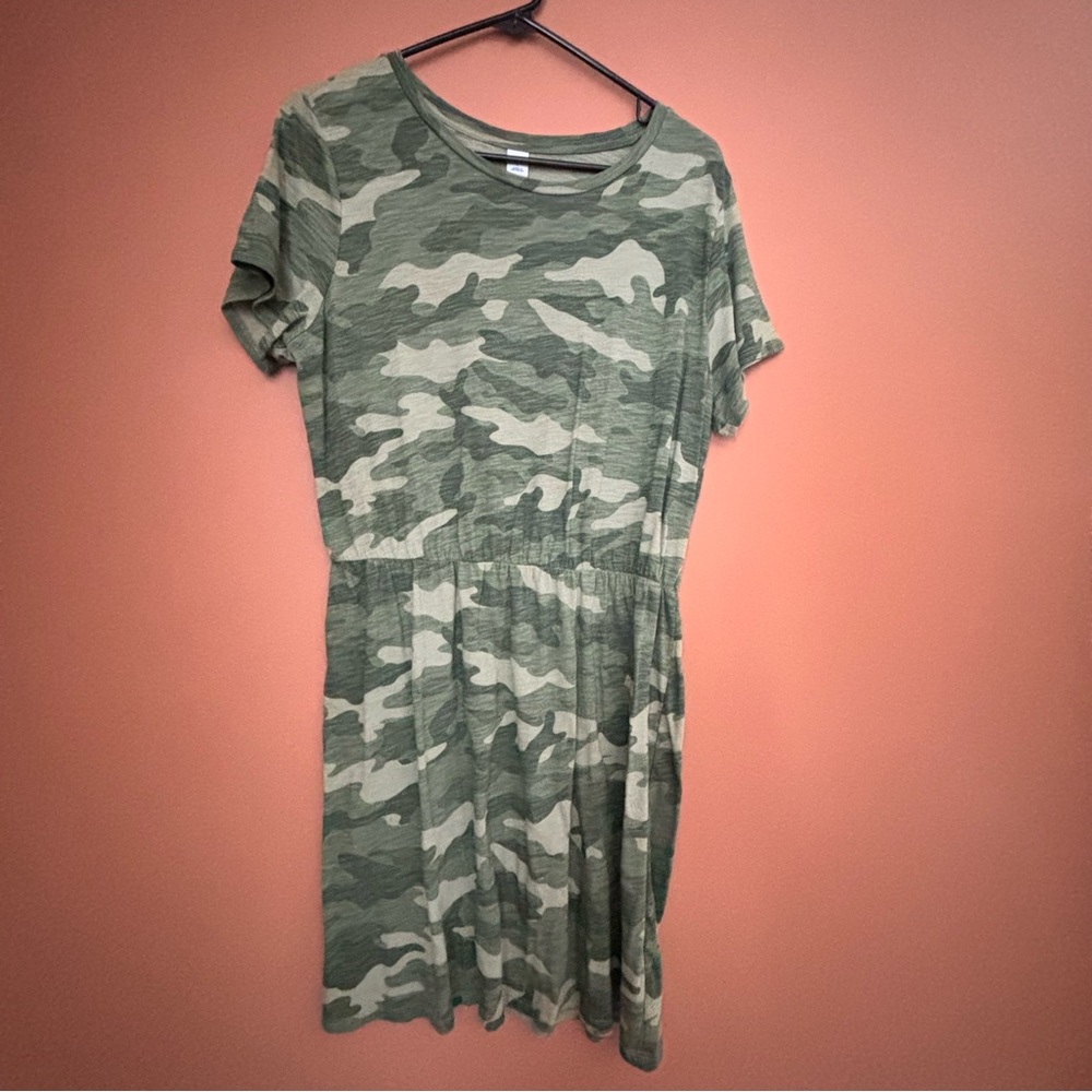 Old Navy Green Camouflage Dress